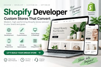 shopify development , cro , landing pages