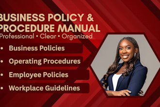 create a professional business policy and procedure manual