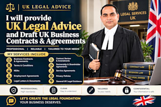 provide uk legal advice and draft uk business contracts and legal agreements