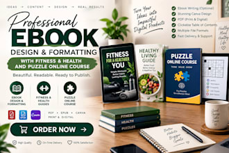design a professional business fitness and personal development ebook