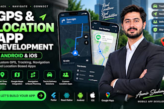 build gps app, location tracking app, google maps app, navigation app