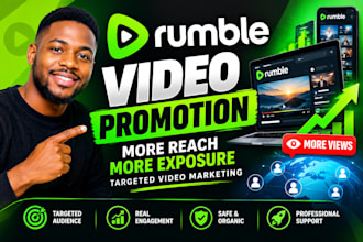 organic rumble video promotion real views targeted subscriber growth