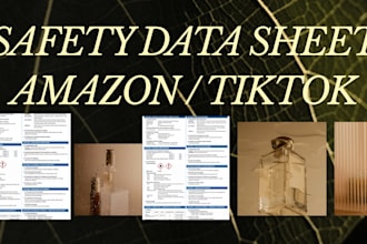 do approved safety data sheet for your cosmetic or chemical product