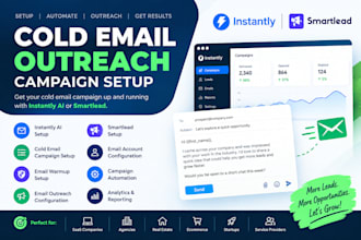 setup instantly ai or smartlead for cold email outreach