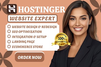 build hostinger website, hostinger redesign, wordpress website, hostinger design