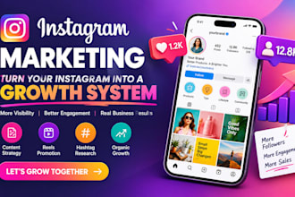 instagram marketing manager for organic growth and high converting brand content