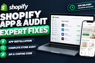do shopify app installation shopify store audit app testing custom app setup
