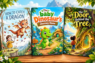 design children book cover, kids book illustration, children book illustrations