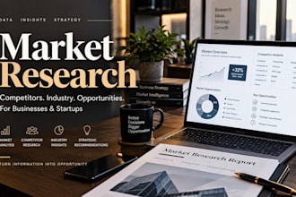 do market research and competitor analysis for businesses and startups