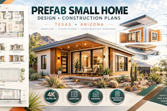 create texas arizona prefab small home design construction plans drawings