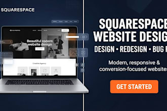design or redesign squarespace website, squarespace website design