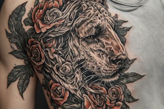 design a modern and minimalist tattoo design