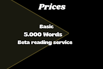 a service of beta reading