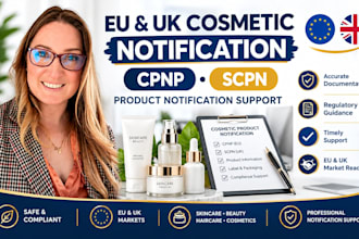 manage eu UK cpnp scpn notification for cosmetic products