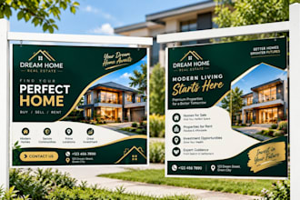 design a frame sign sandwich board or parking signage