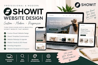 showit website, showit template, showit website redesign, showit customization