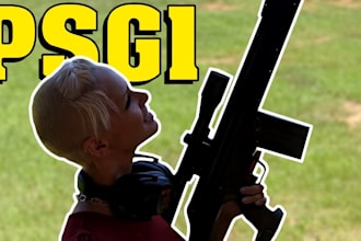 design greatest modern gun range logo