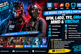 create gmod character fnaf mmd tf2 cgi wars model sfm model