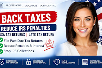 file late tax return, reduces irs penalties, back your taxes, USA tax return