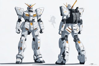illustration and concept  and robot