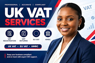 do UK vat registration, vat return filing and eu vat compliance