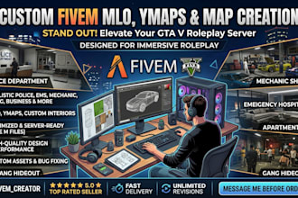 design a custom fivem mlo interiors map mlo developer props optimization