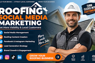 do roofing company social media marketing and content creation