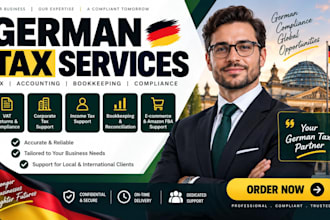 do german tax return, vat, corporate tax, income tax bookkeeping