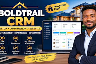 set up boldtrail real estate CRM and migrate kvcore, follow up boss