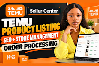 do temu product listing temu SEO listing temu order processing store management