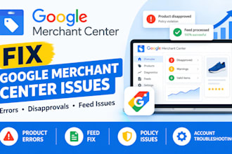 fix google merchant center issues, reinstate appeal gmc violation suspension