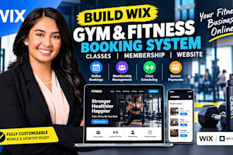 build wix gym site wix studio fitness booking system classes membership website