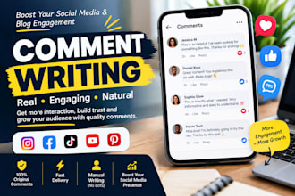 write real comments to increase your post interaction