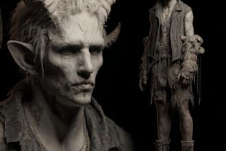 create a fantasy horror full body character