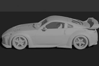 design 3d car model, automotive body kits, widebody kits, 3d car body kits
