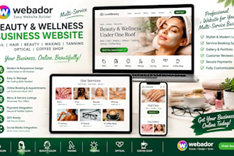build nail hair beauty waxing tanning salon optical coffee shop webador website