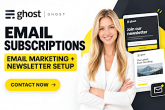 setup ghost email subscriptions email marketing campaigns newsletter email setup