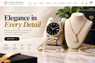 design wrist watch shopify store necklace dropshipping store jewelry website