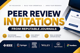 provide peer reviewer invitations from reputable journals