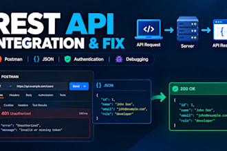integrate rest apis and troubleshoot API errors