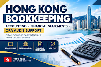 do hong kong bookkeeping, accounting, financial statements and CPA audit support