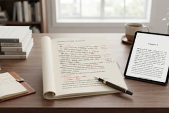 edit and proofread your ebook or book manuscript