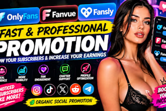 do fast onlyfans fanvue and fansly promotion with chatters