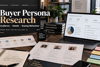 do market research and buyer persona analysis for brands and startups