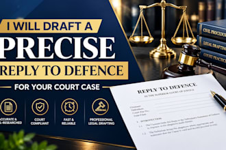 draft a precise reply to defence for your court case