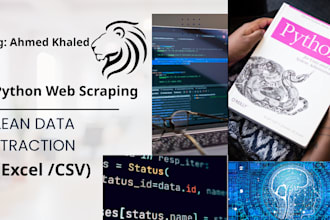 scrape data from any website using python