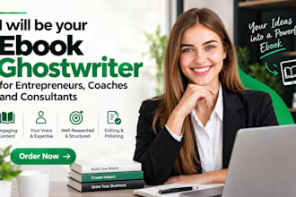 be your ebook ghostwriter for entrepreneurs coaches and consultants