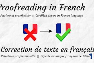 proofread your manuscript in french