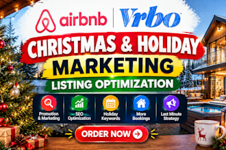 do airbnb vrbo holiday marketing christmas promotion listing optimization