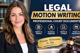 draft professional legal motions, court pleadings, and legal documents